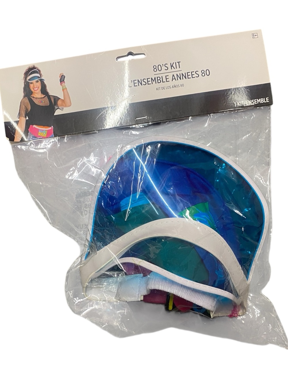 NWT 80'S KIT: Visor, Necklace and Fanny Pack